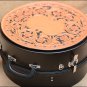 AH-4 HILASON HORSE LARGE BLACK MOLDED HEAVY DUTY ABS ROPE CAN W/ LEATHER TRIM