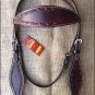 HILASON WESTERN BARB WIRE LEATHER HORSE BRIDLE HEADSTALL DARK BROWN