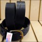 34in. JUSTIN BASIC WORK LEATHER MANS BELT BLACK MADE IN THE USA