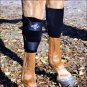 PROFESSIONAL CHOICE HORSE EQUINE PROTECTIVE KNEE BOOTS LEG PAIR BLACK