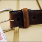32 inch SILVER CREEK CLASSIC WESTERN LEATHER MENS BELT BROWN MADE IN THE USA