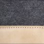 FP101-F HILASON WESTERN GREY WOOL FELT SADDLE PAD W/ LEATHER BORDER