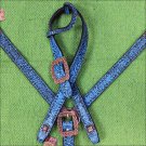 HILASON WESTERN LEATHER BELT ONE EAR BRIDLE HEADSTALL BREAST COLLAR TURQUOISE