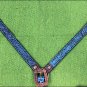 HILASON WESTERN LEATHER BELT ONE EAR BRIDLE HEADSTALL BREAST COLLAR TURQUOISE