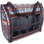 24X20X9 CLASSIC EQUINE TOPLOAD NYLON HORSE FEEDING HAY BAG CHOCOLATE TRIBAL