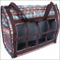 24X20X9 CLASSIC EQUINE TOPLOAD NYLON HORSE FEEDING HAY BAG CHOCOLATE TRIBAL