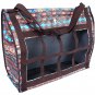24X20X9 CLASSIC EQUINE TOPLOAD NYLON HORSE FEEDING HAY BAG CHOCOLATE TRIBAL