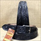 34" HILASON HAND MADE HEAVY DUTY BUFFALO HIDE LEATHER STICHED GUN HOLSTER BELT