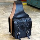 BH108BK-F HILASON WESTERN LEATHER COWBOY TRAIL RIDE HORSE SADDLE BAG