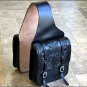 BH108BK-F HILASON WESTERN LEATHER COWBOY TRAIL RIDE HORSE SADDLE BAG