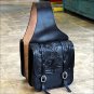 BH108BK-F HILASON WESTERN LEATHER COWBOY TRAIL RIDE HORSE SADDLE BAG