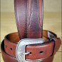 3D 32 x 1 1/2 INCH MEN'S WESTERN BASIC DARK BROWN LEATHER BELT REMOVABLE BUCKLE