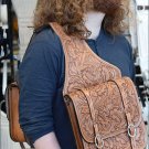 BH102SHL-F HILASON WESTERN LEATHER SADDLE SHOULDER BAG