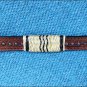 HILASON WESTERN LEATHER HORSE HEADSTALL BREAST COLLAR RAWHIDE BRAIDED MAHOGANY