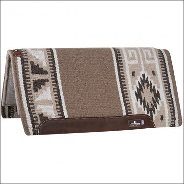 32" X 34" CLASSIC EQUINE ESP WOOL FOAM DURABLE HORSE SADDLE TOP PAD BROWN TAN