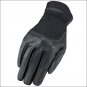 4 SIZE HERITAGE KIDS LEATHER CLASSIC SHOW STRETCH FLEXIBLE NYLON GLOVES BLACK
