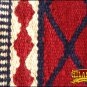 FE139-F HILASON WESTERN NEW ZEALAND WOOL HORSE SADDLE BLANKET WHITE CRIMSON