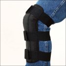 TOUGH-1 BARREL NEOPRENE RACING HORSE TACK KNEE SHIN GUARDS BLACK