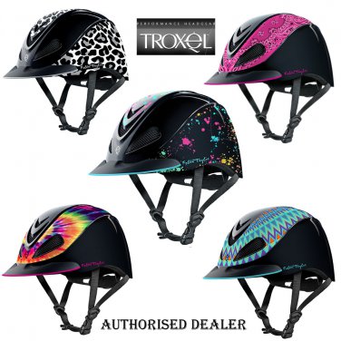TROXEL FALLON TAYLOR MESH COVER LOW PROFILE HORSE RIDING WESTERN HELMET