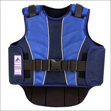 MEDIUM ADULT BLUE SUPRA FLEX BODY PROTECTIVE EQUESTRIAN RIDING VEST