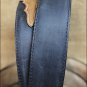 40" SILVER CREEK CLASSIC WESTERN BLACK W/BROWN LEATHER TRIM MEN BELT 1-3/8" Wide