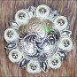 NICKLE FINISH BERRY CONCHO RHINESTONE HEADSTALL SADDLE TACK BLING COWGIRL