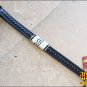 HILASON WESTERN LEATHER HORSE BREAST COLLAR BLACK RAWHIDE BRAIDED