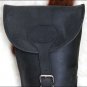 GL100BK-F GLANOR BLACK RUGGED DISTRESS BUFFALO LEATHER SHOT GUN SLIP CASE