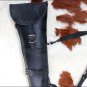 GL100BK-F GLANOR BLACK RUGGED DISTRESS BUFFALO LEATHER SHOT GUN SLIP CASE