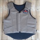 PV805-F HILASON LEATHER PRO RODEO BULL RIDING PROTECTIVE VEST XXX LRG - GREY