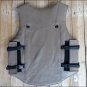 PV805-F HILASON LEATHER PRO RODEO BULL RIDING PROTECTIVE VEST XXX LRG - GREY