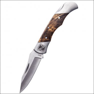 7.9" NOBLE OUTFITTTERS BACK LOCK STEEL BLADE STRAIGHT FLUSH KNIFE