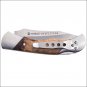 7.9" NOBLE OUTFITTTERS BACK LOCK STEEL BLADE STRAIGHT FLUSH KNIFE