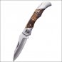 7.9" NOBLE OUTFITTTERS BACK LOCK STEEL BLADE STRAIGHT FLUSH KNIFE