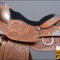 BH116-F HILASON WESTERN LEATHER EQUITATION HORSE SHOW TRAIL PLEASURE SADDLE 16"