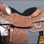 BH116-F HILASON WESTERN LEATHER EQUITATION HORSE SHOW TRAIL PLEASURE SADDLE 16"