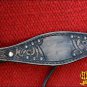 HILASON WESTERN LEATHER HORSE HEADSTALL BREAST COLLAR BLACK RUSTIC VINTAGE