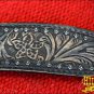 HILASON WESTERN LEATHER HORSE HEADSTALL BREAST COLLAR BLACK RUSTIC VINTAGE
