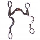 HILASON STAINLESS STEEL HINGED PORTED COPPER ROLLER FUTURITY HORSE BIT