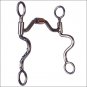 HILASON STAINLESS STEEL HINGED PORTED COPPER ROLLER FUTURITY HORSE BIT