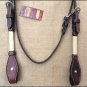 S514 HILASON WESTERN RAWHIDE BRAIDED LEATHER HORSE HEADSTALL CHOCOLATE BROWN