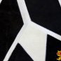 HS1148-F HILASON PURE BRAZILIAN COWHIDE HAIR ON LEATHER PATCHWORK 3D ROUND RUG