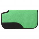 30X30 TOUGH 1 AIR FLOW SHOCK ABSORBER PVC RUBBER SADDLE PAD NEON GREEN