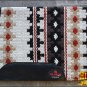 FE353-F MADE IN USA HILASON WESTERN WOOL FELT SADDLE BLANKET PAD OFF WHITE BLACK