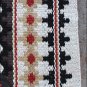 FE353-F MADE IN USA HILASON WESTERN WOOL FELT SADDLE BLANKET PAD OFF WHITE BLACK