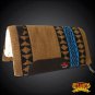 MADEINUSA 338-F HILASON WESTERN WOOL SHOCK BUSTER SADDLE BLANKET PAD BROWN