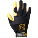 MEDIUM NOBLE OUTFITTERS STRETCH NEOPRENE MAXVENT WORK GLOVE BLACK TAN