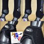 LARGE TOUGH1 REAR FRONT LEG VENTED HORSE SPLINT SPORTS BELL BOOTS BLACK