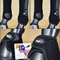 LARGE TOUGH1 REAR FRONT LEG VENTED HORSE SPLINT SPORTS BELL BOOTS BLACK
