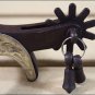 HILASON ANTIQUE BROWN YOUTH SHOW SPURS AB JINGLE BOBS